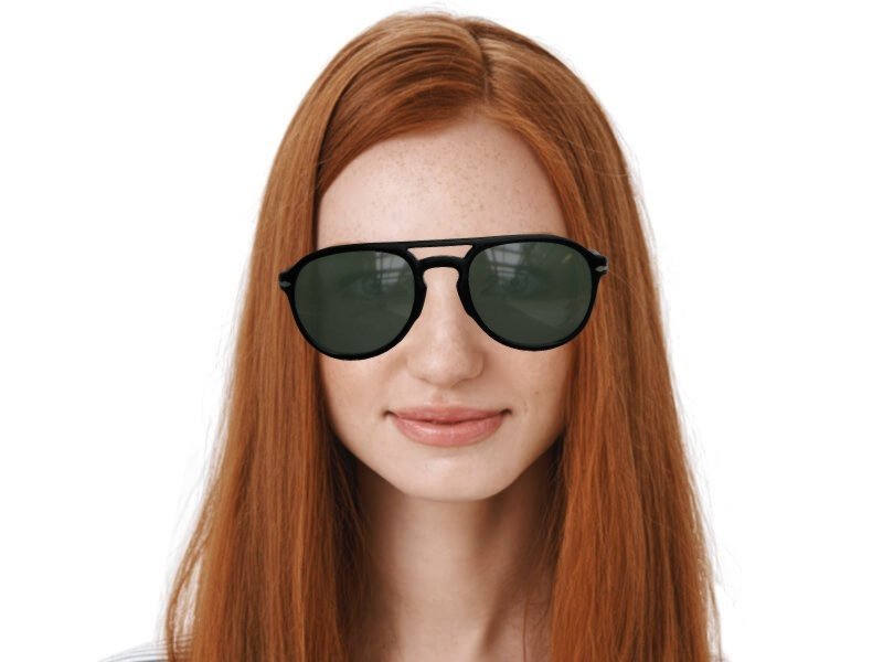 Persol Sonnenbrille PO3235S 95/S3 Schwarz Blau Farbverlauf Polarisiert | DE